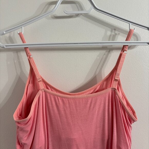 NWOT Pink Tank Top with Built-in Bra - Picture 5 of 11